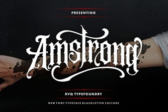 Amstrong Font Style Guide for Modern Projects