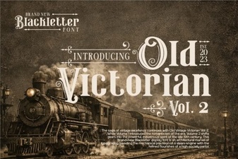 Styling with Old Victorian Vol 2 Fonts