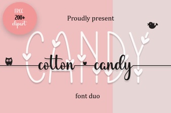 Crafting Sweet Text with Cotton Candy Fonts