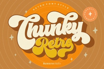 Chunky Retro Fonts for Impactful Designs
