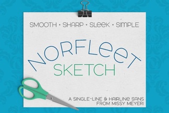 Norfleet Sketch Font for Creative Design Projects