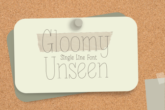 Gloomy Fonts for Unique Projects & Designs