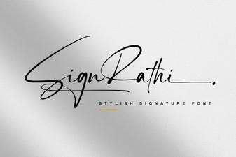 Sign Rathi: a Font for Creative Typography Designs