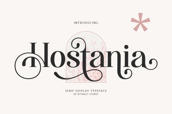 Hostania Font: Creative Projects & Design Inspiration